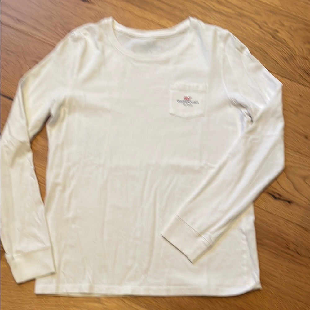 Kids White Long Sleeve Shirt